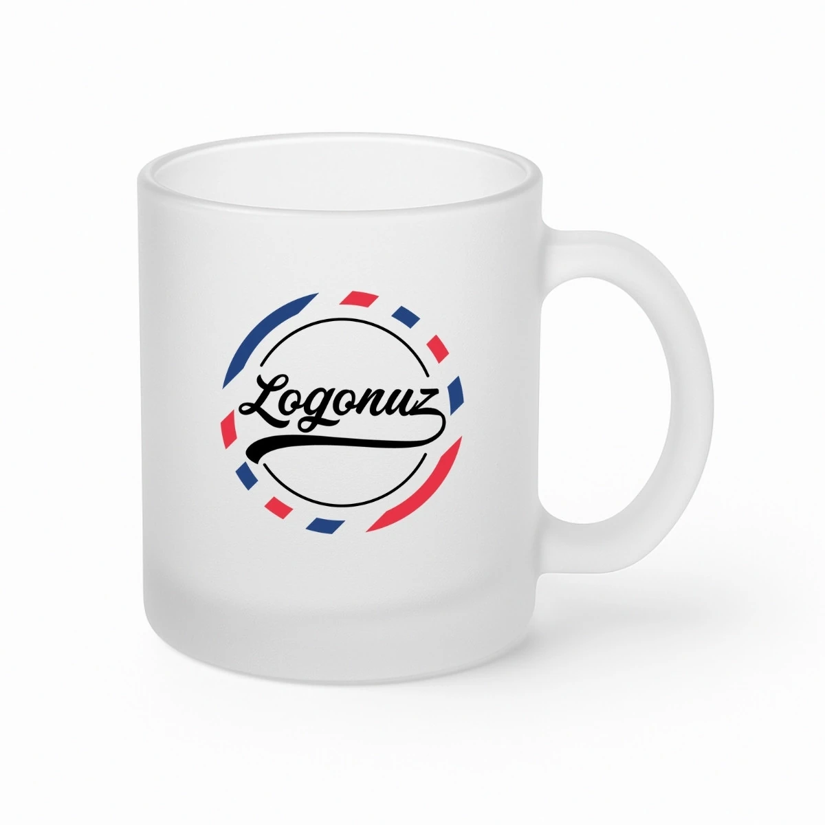 Logolu Buzlu Cam Kahve Kupası