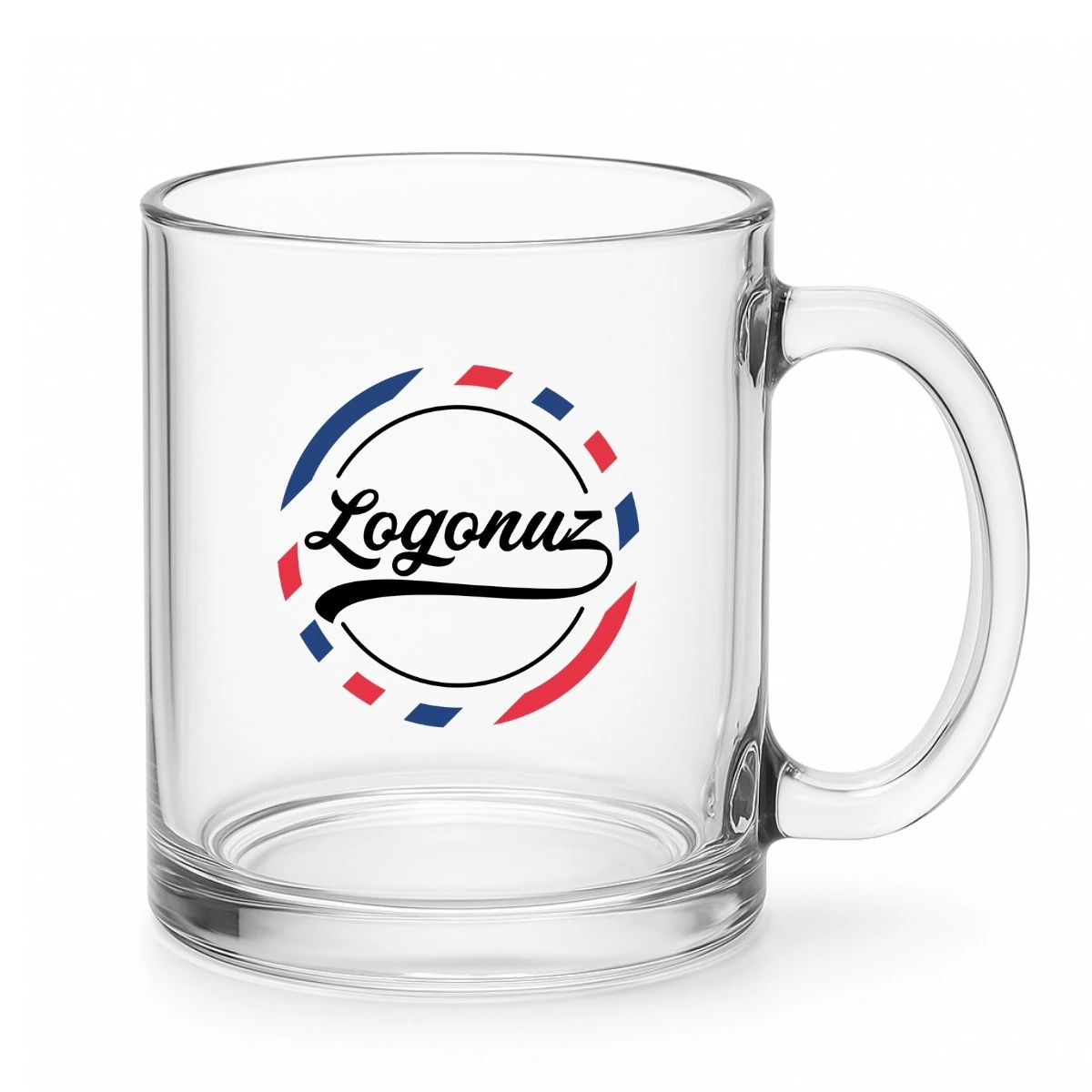 Logo Baskılı Şeffaf Kahve Kupası