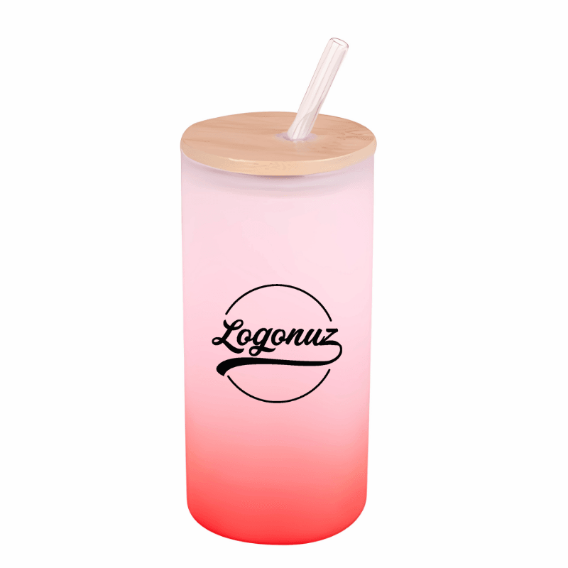 Logolu Cam Pipetli Suluk Kırmızı