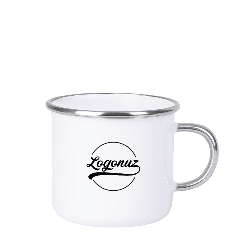 Logo Baskılı Nescafe Fincani Gümüş Detaylı