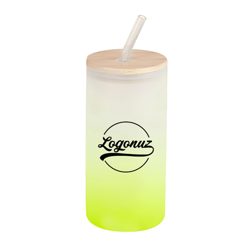 Logolu Cam Pipetli Suluk Sarı