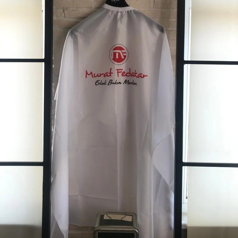 Kuaför Logolu Klasik (ince) Kumaş Penuar Kampanya