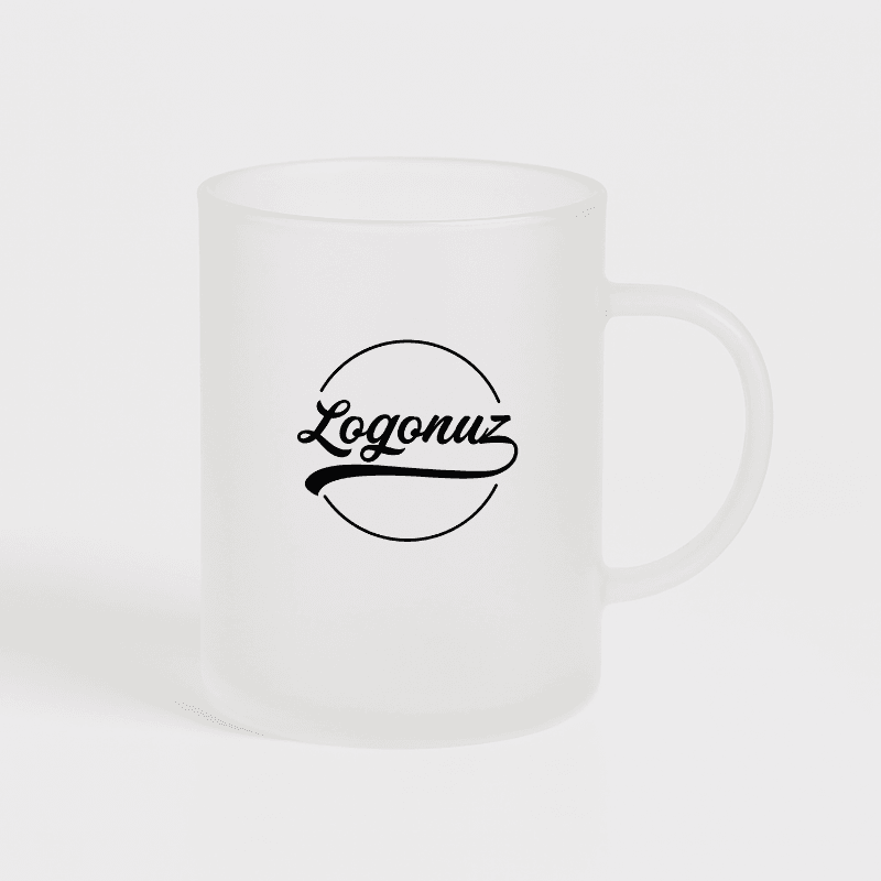 Logo Baskılı Çay Fincanı  Beyaz