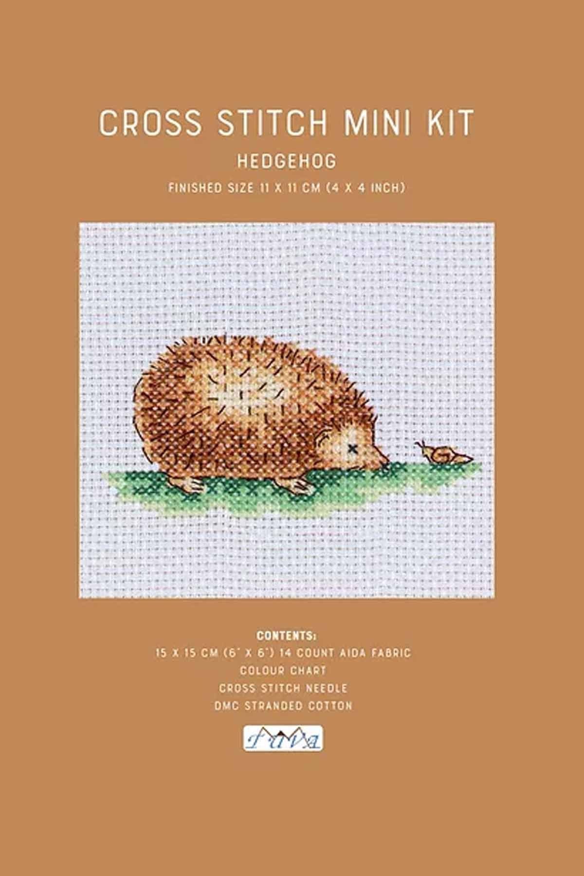 KANAVİÇE KİTİ GROSS STITCH MINI KIT / HEDGEHOG image