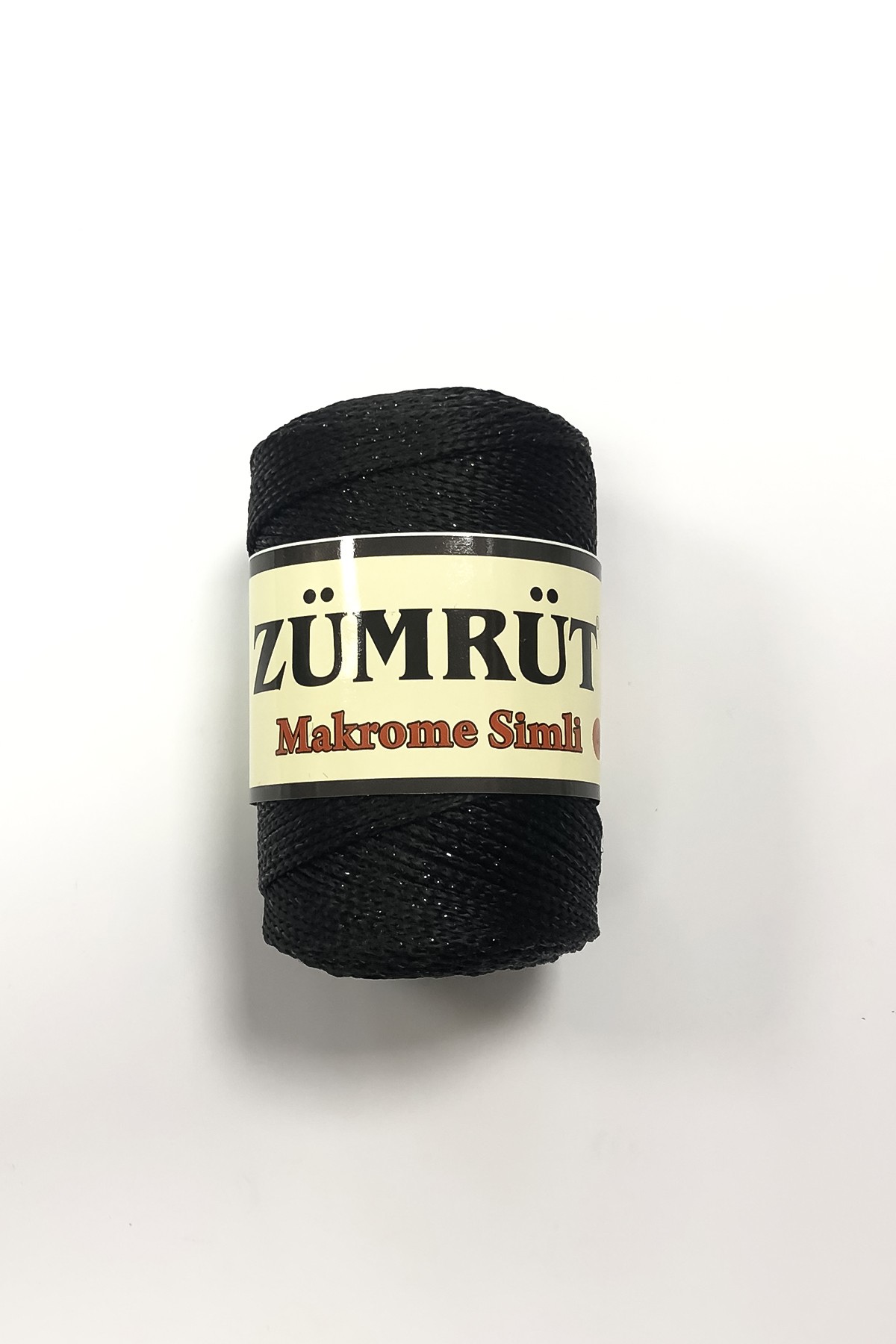 ZÜMRÜT 100GR MAKROME İP 4 MM SİYAH SİMLİ image