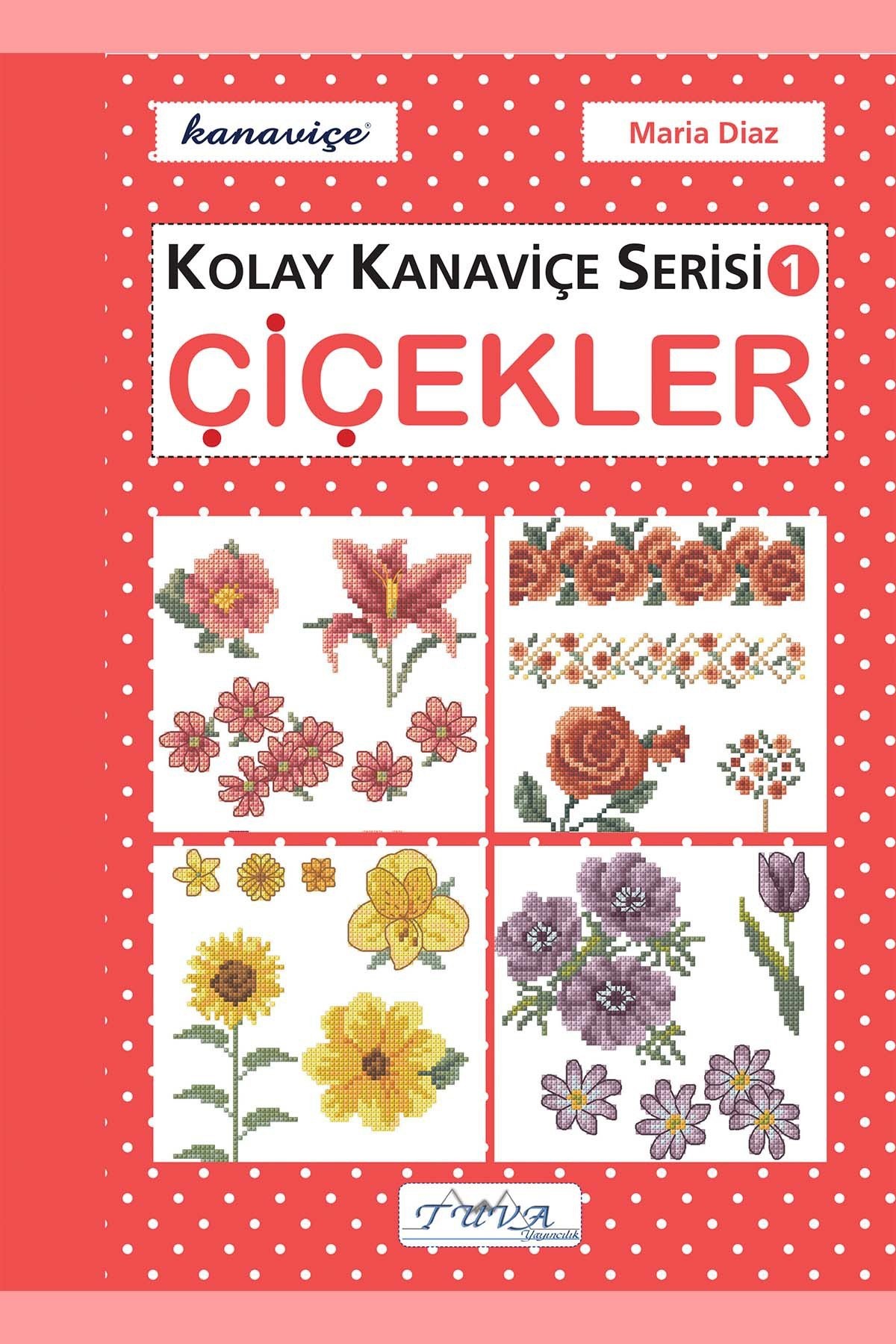 TUVA ETAMİN KOLAY KANAVİÇE ÇİÇEKLER MODEL KİTABI image