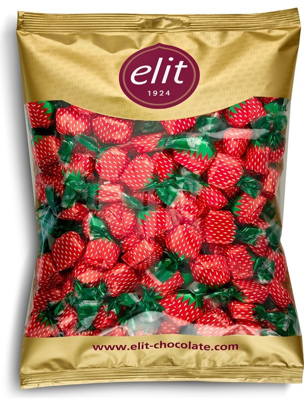 Çilek Dolgulu Bonbon Şeker 1kg Glutensiz