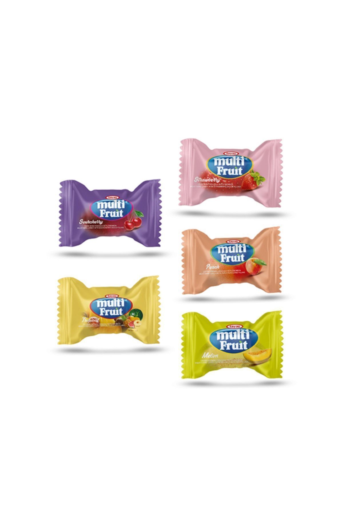 Multi Fruit Poşet 1 Kg Meyveli Cam Şeker