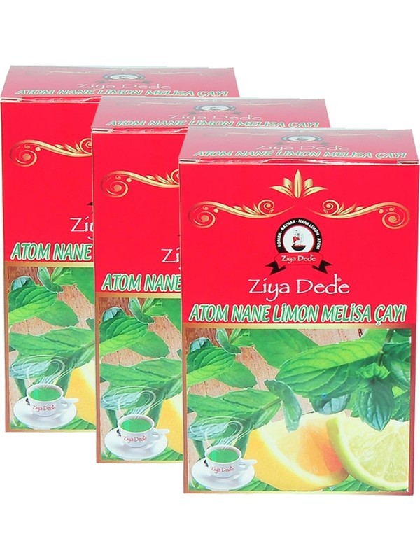 3 Kutu Ziya Dede Nane Limon Melisa Çayı Atom Nane Küpü 140 Gr.