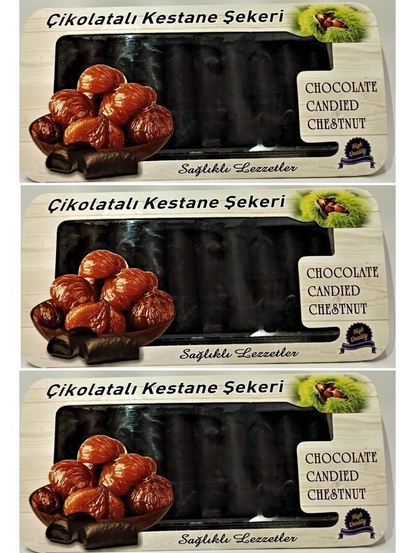 Çikolatalı Kestane Şekeri 3 Lü Set 3*280 gr