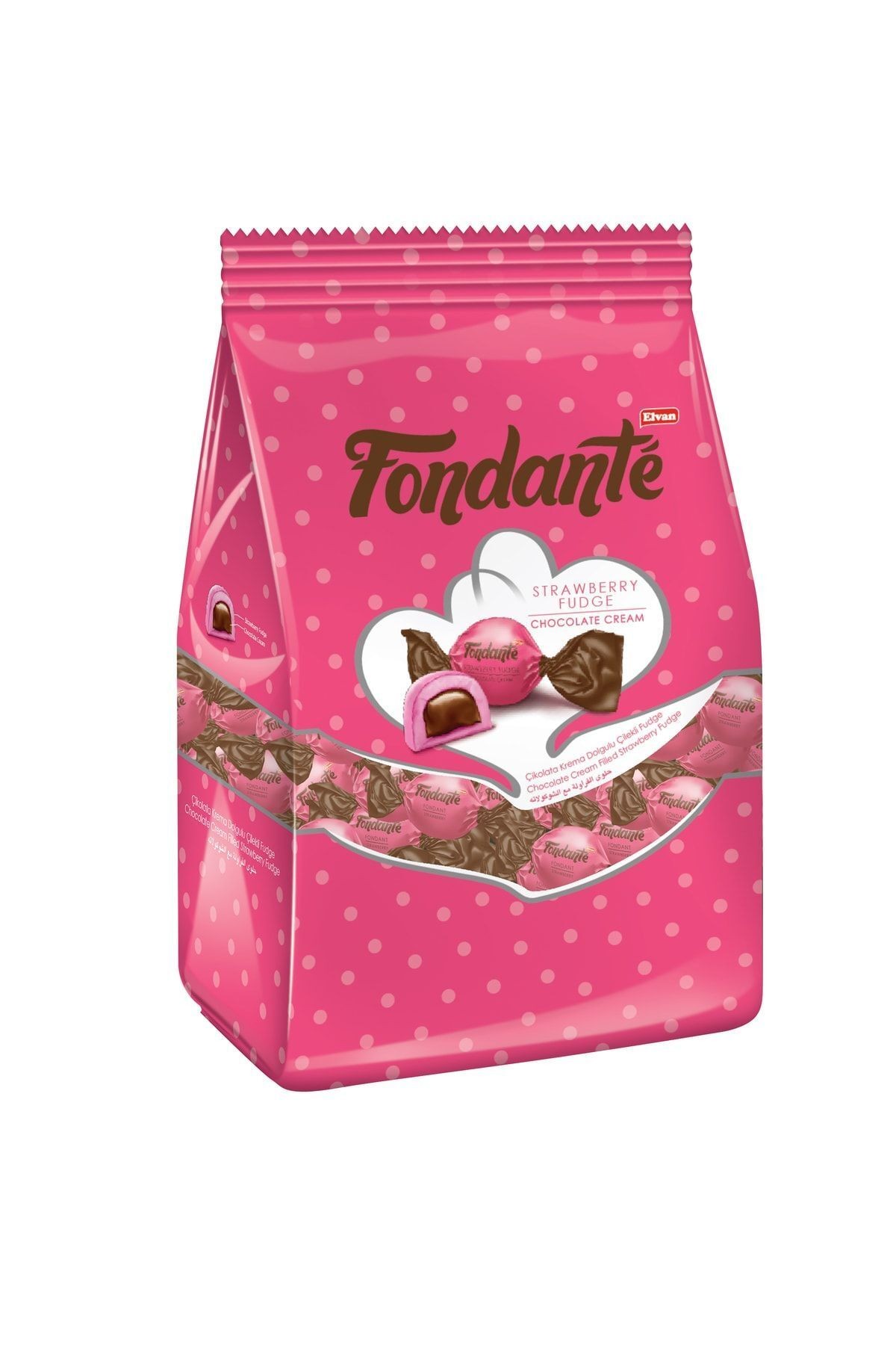 Çilekli Fudge Çikolata Kremalı 1000 Gr. (1 POŞET)