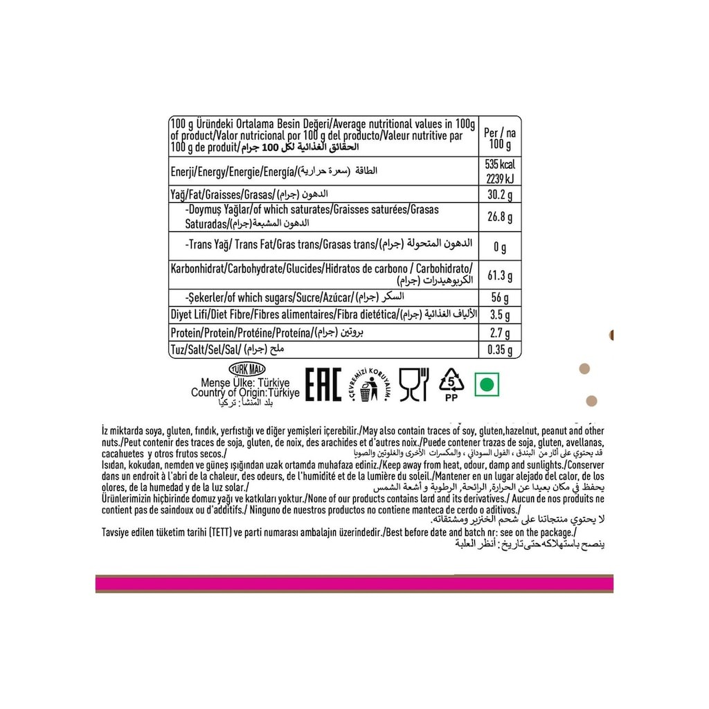 Orient kapuçino aromalı Çikolata 1 Kg