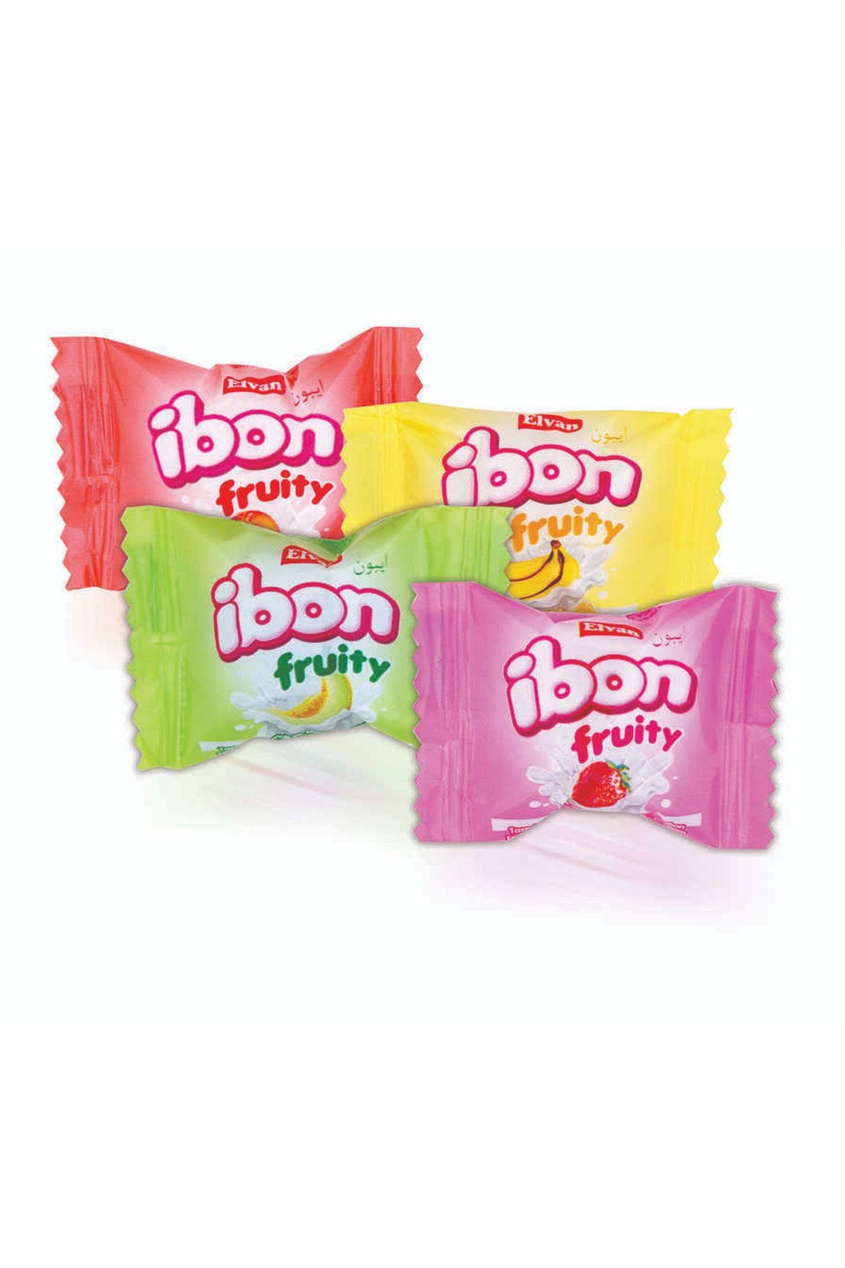 Ibon Sütlü Meyveli Şeker 200 Gr. Küçük Boy Dökme Doypack Çilek Kavun Şeftali Muz