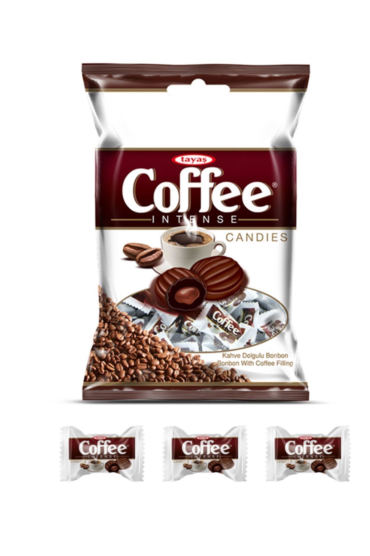 Tayaş Coffee Intense Kahve Aromalı Sert Şeker 1 Kg Poşetli
