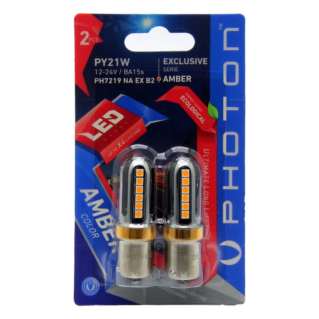 Photon P21W Amber (Turuncu) Exclusive Serisi PH7219 NA EX