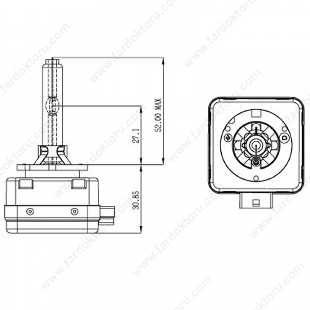 D1S Xenon Ampul Photon 4300K %50 Fazla Işık