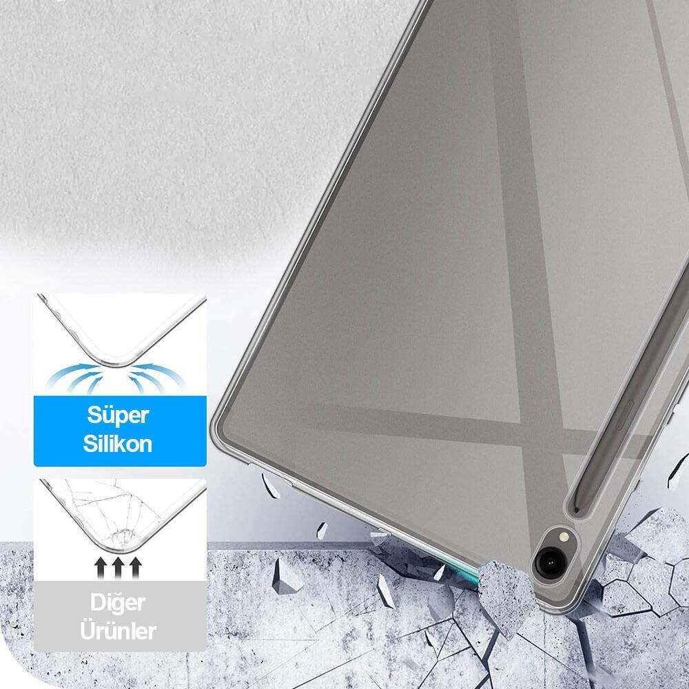 Galaxy Tab S8 Tablet Süper Silikon Kapak