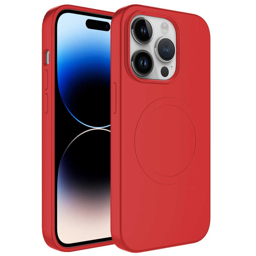 iPhone 11 Pro Max Magsafe Wireless Şarj Özellikli Pastel Renk Silikon Plas Kapak