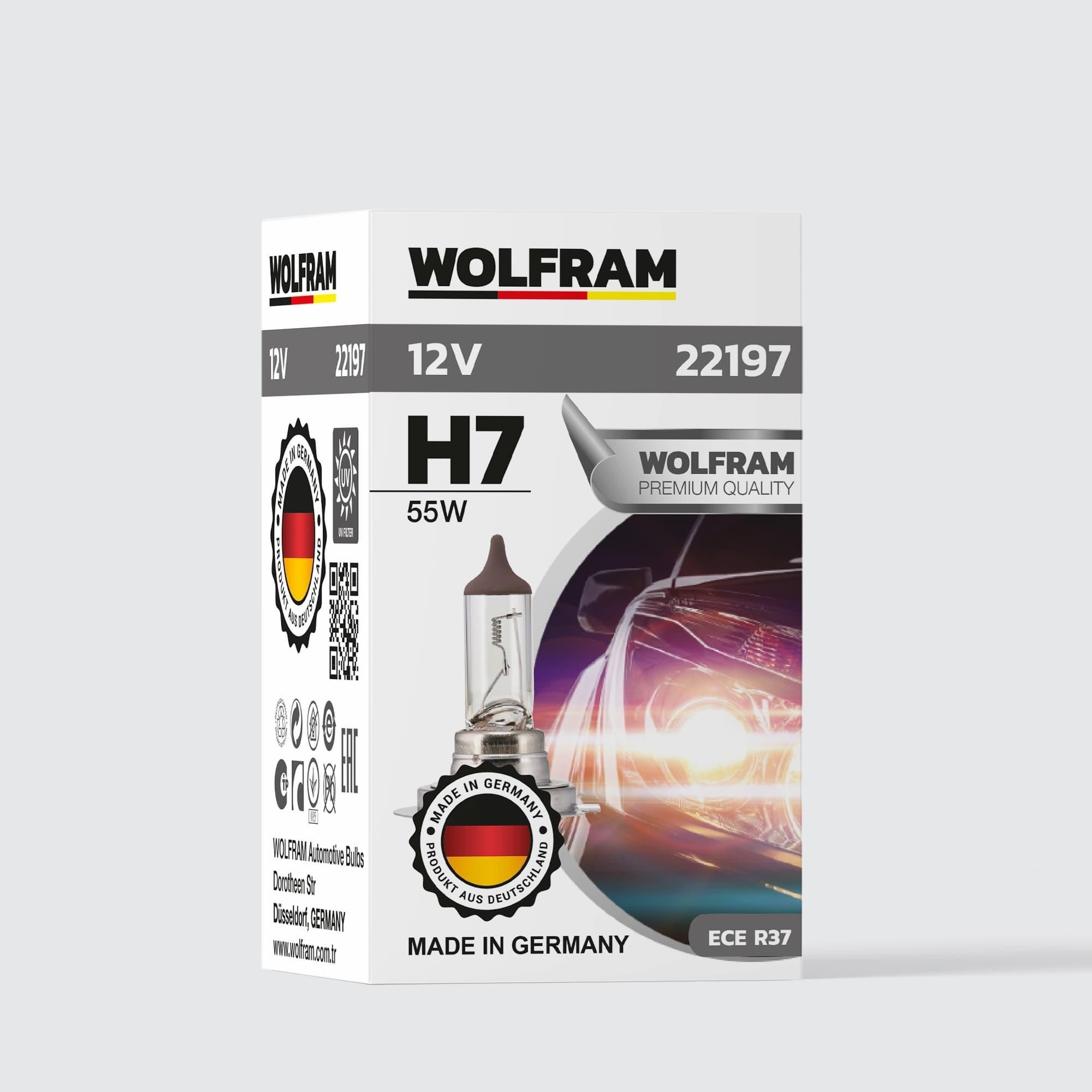 Wolfram H7 Ampul Standart Işık 12V 55W