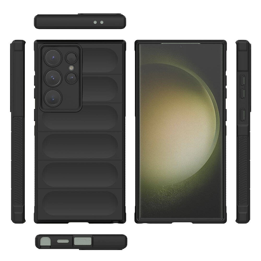 S24 Ultra Esnek TPU Oyuklu Arka Yüzey Tasarımlı Etnik Silikon Kapak