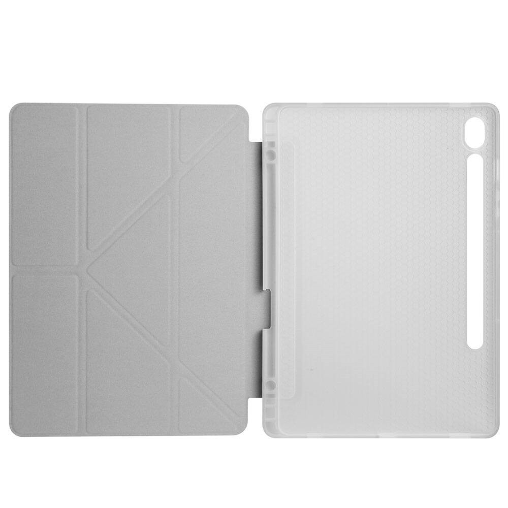 Galaxy Tab S9 FE Tri Folding Kalem Bölmeli Standlı Kılıf