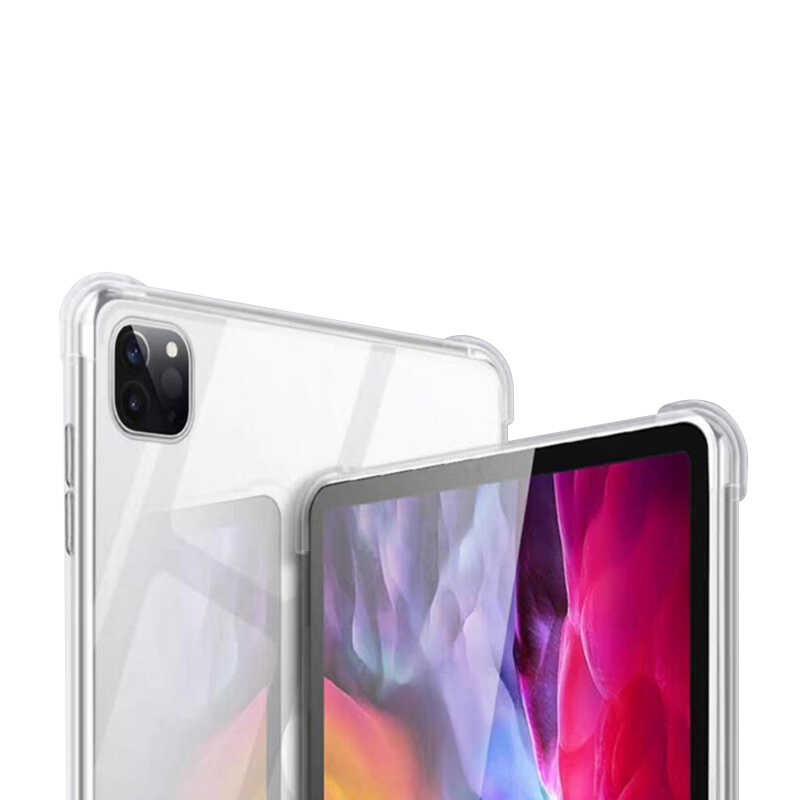 iPad Pro 12.9" 2021 ( 5. Nesil ) Tablet Nitro Anti Shock Şeffaf Sert Kapak