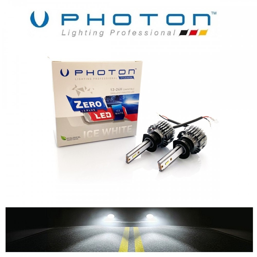 H1 Led Xenon Oto Ampul Photon Zero Fansız Beyaz