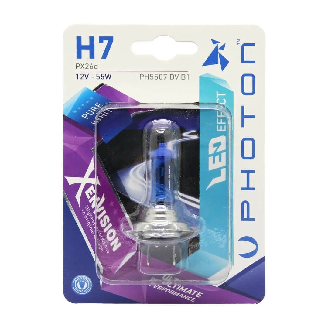 Photon H7 12V 55W Xen Vision Beyaz Halojen Far Ampulü