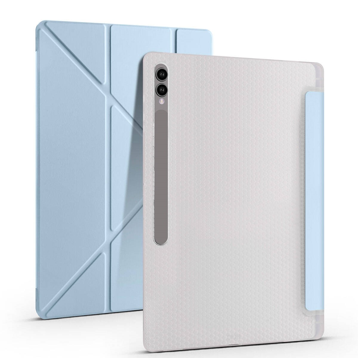 Galaxy Tab S9 Ultra Tri Folding Kalem Bölmeli Standlı Kılıf