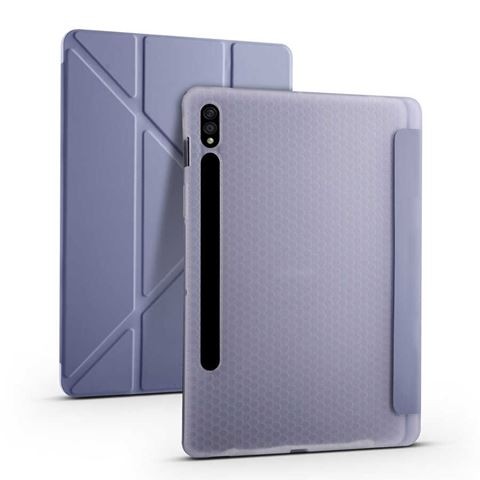 T870 Tab S7 Tri Folding Smart With Pen Holder Kılıf