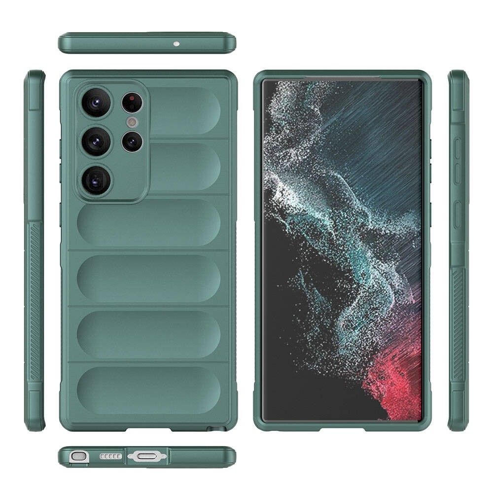 S23 Ultra Esnek TPU Oyuklu Arka Yüzey Tasarımlı Etnik Silikon Kapak