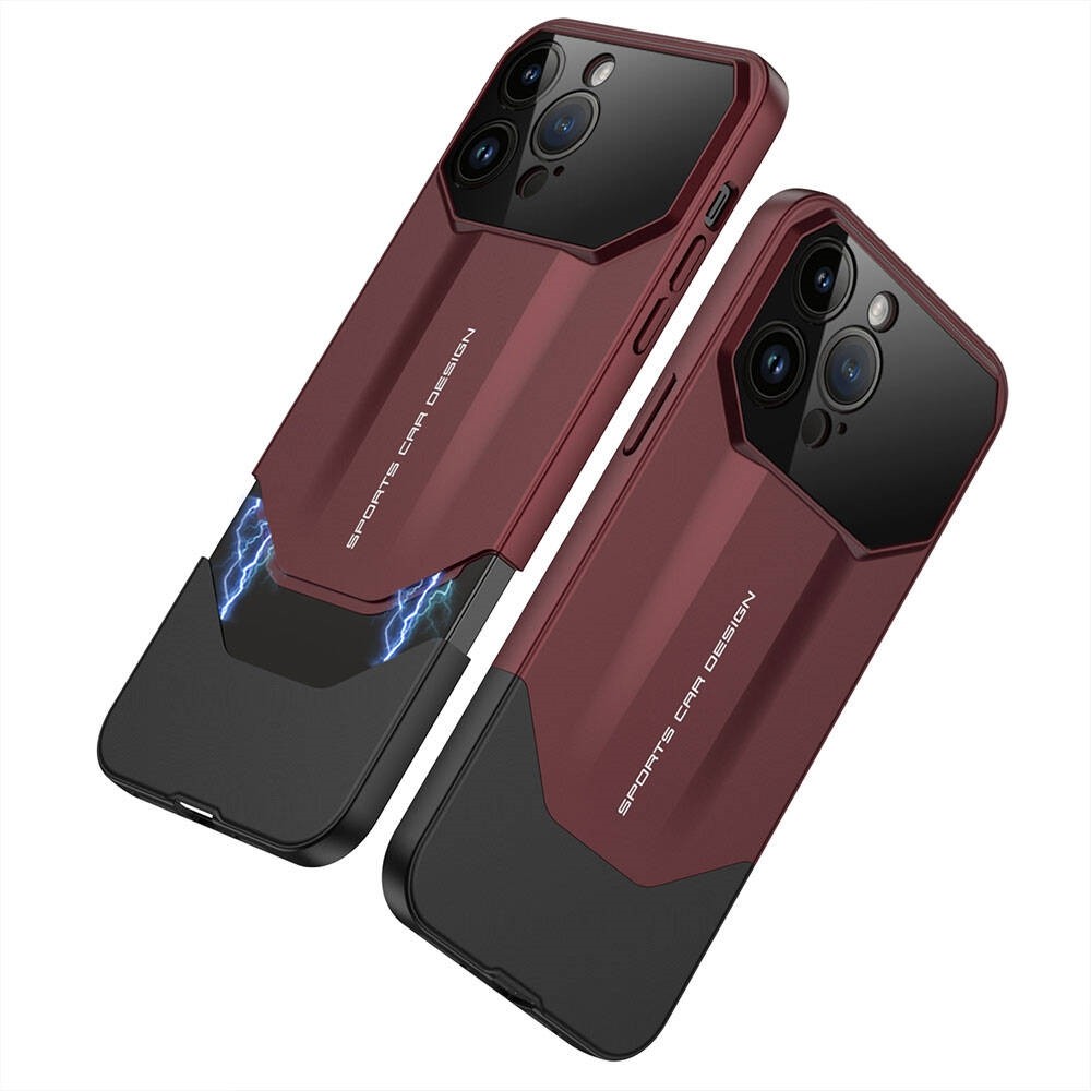 iPhone 14 Pro Max Çift Parçalı Mıknatıs Tasarımlı Ays Pro İkili Kapak