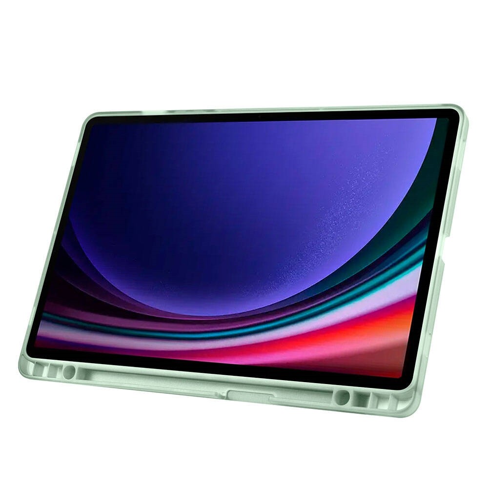 Galaxy Tab S9 FE Tri Folding Kalem Bölmeli Standlı Kılıf