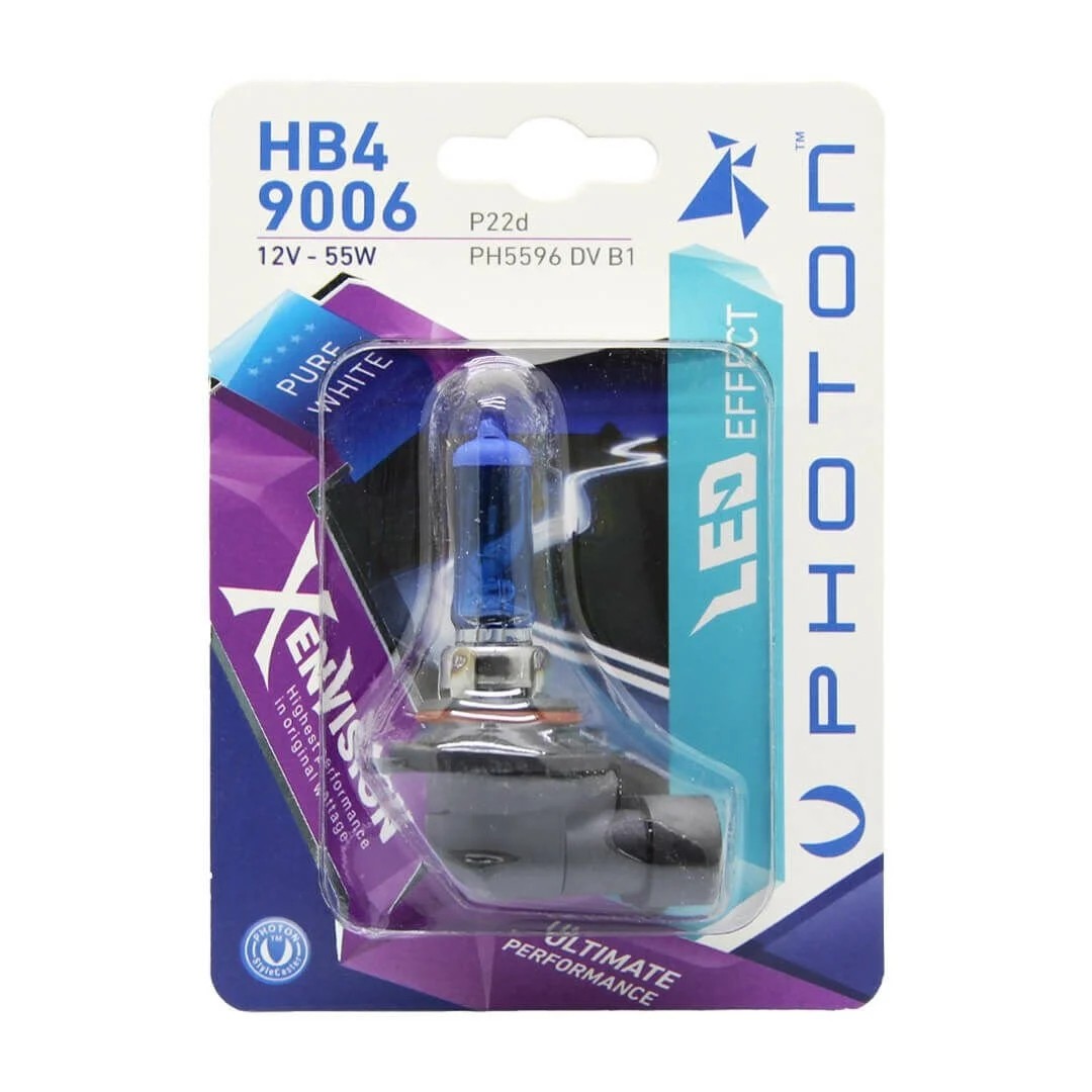 Photon HB4 9006 12V 55W Xen Vision Beyaz Oto Halojen Far Ampulü