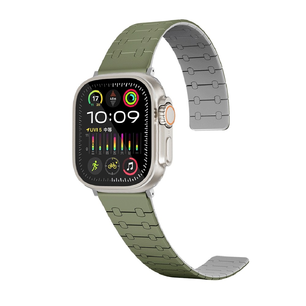 Apple Watch Ultra 49mm KRD-111 Çizgili Desenli Silikon Kordon