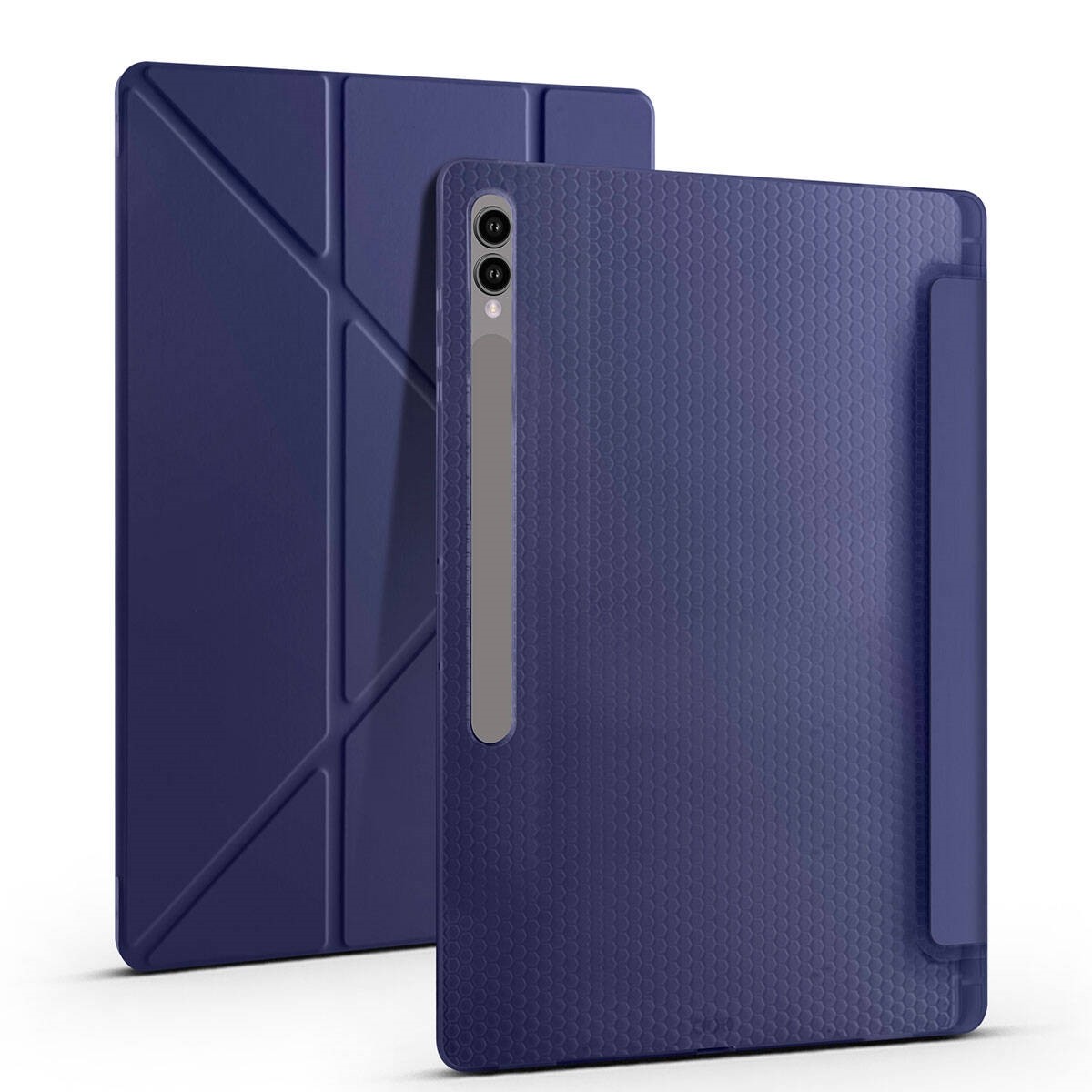 Galaxy Tab S9 Ultra Tri Folding Kalem Bölmeli Standlı Kılıf
