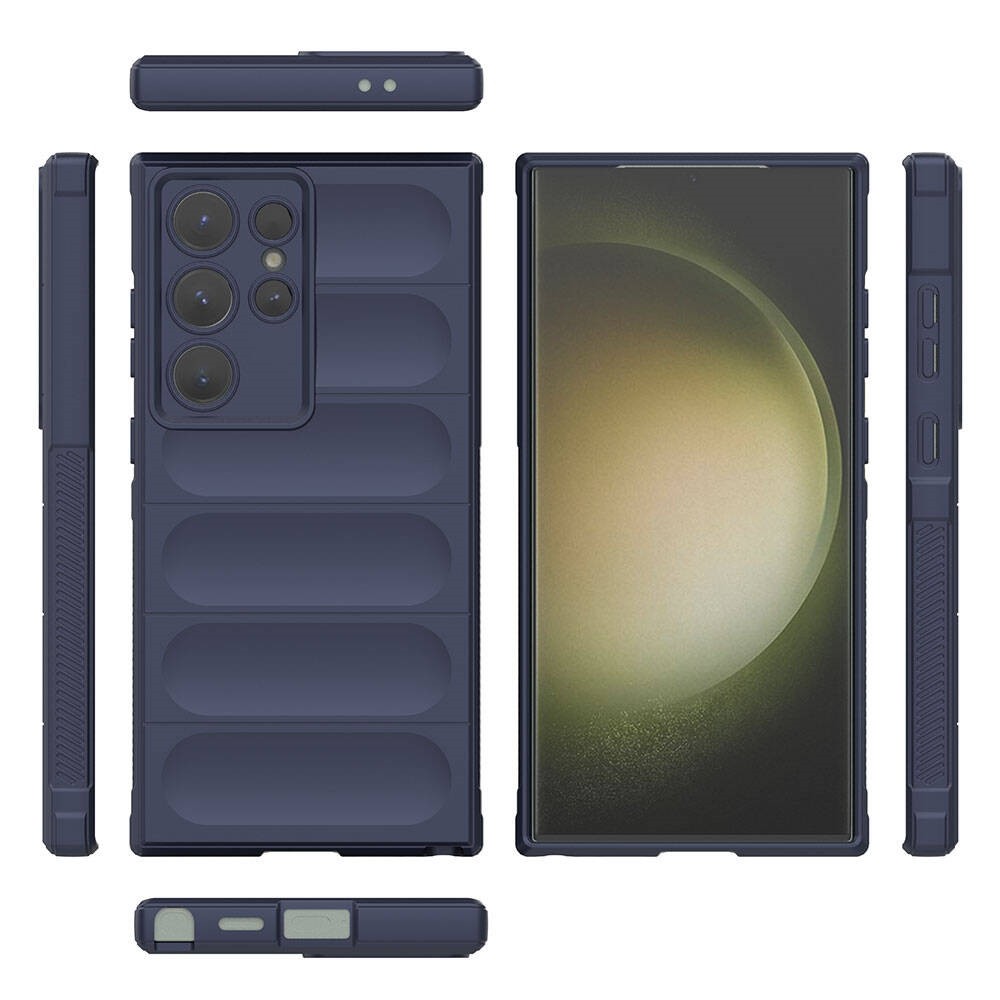S24 Ultra Esnek TPU Oyuklu Arka Yüzey Tasarımlı Etnik Silikon Kapak