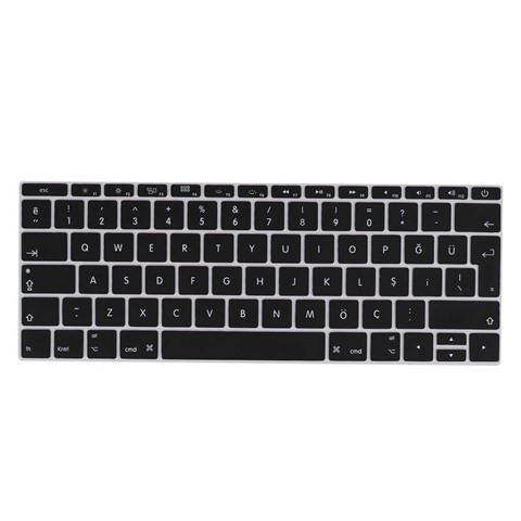Apple Macbook 13.3' New Pro A1708 Klavye Koruyucu Silikon Ped