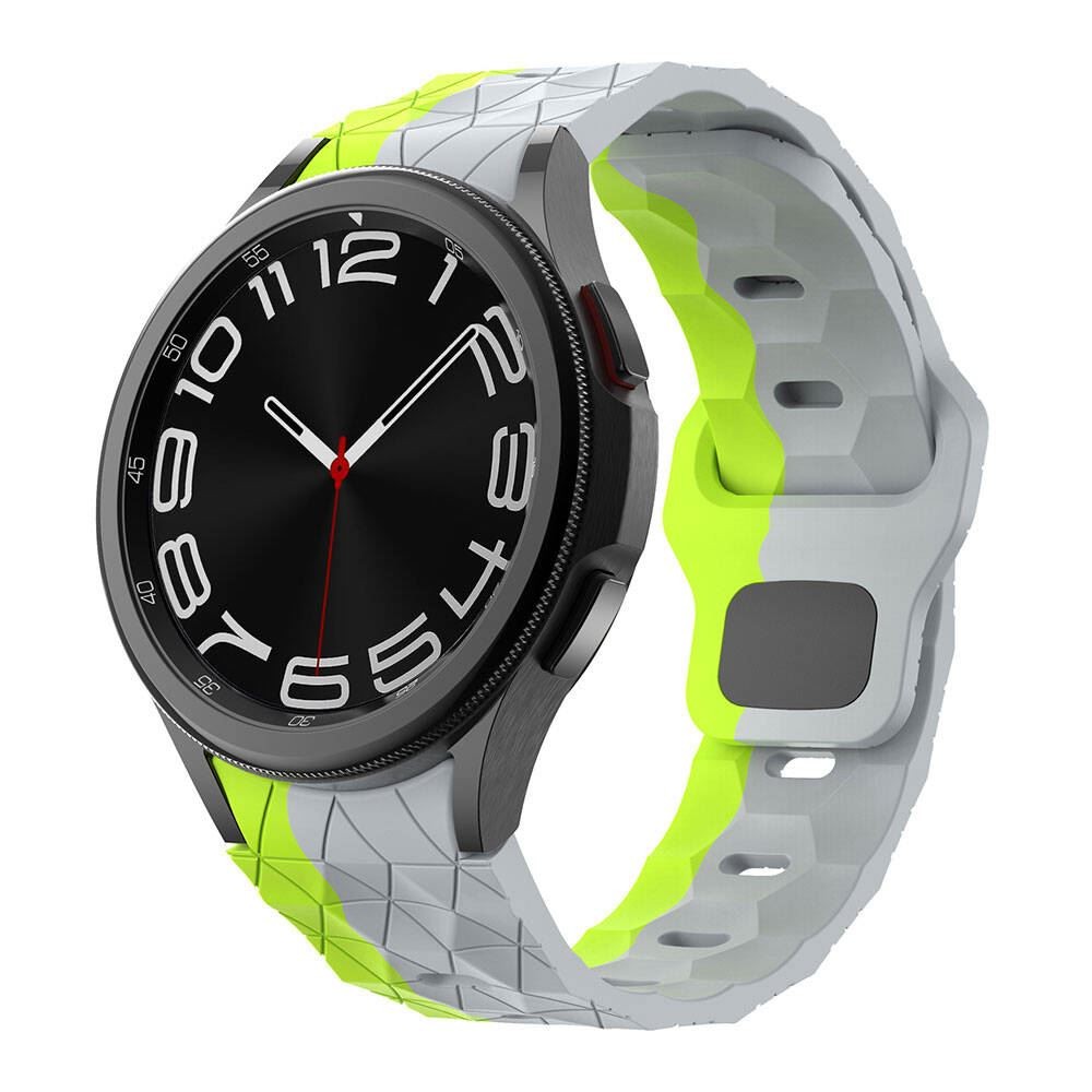 Galaxy Waych 5 44mm KRD-116 20mm Futbol Desenli Spor Tasarımlı Silikon Kordon