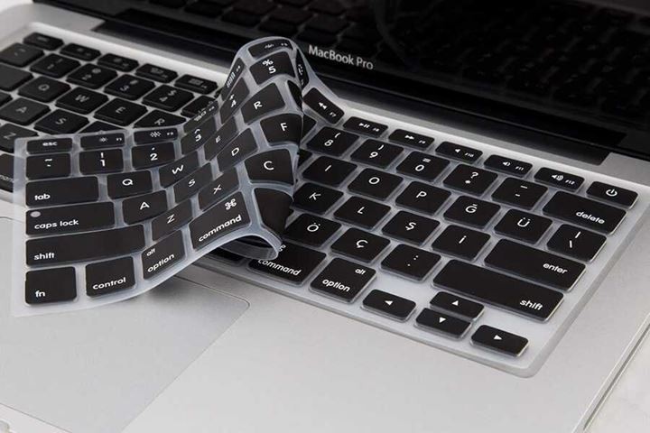 Apple Macbook 16' Touch Bar A2141 Klavye Koruyucu Silikon Ped