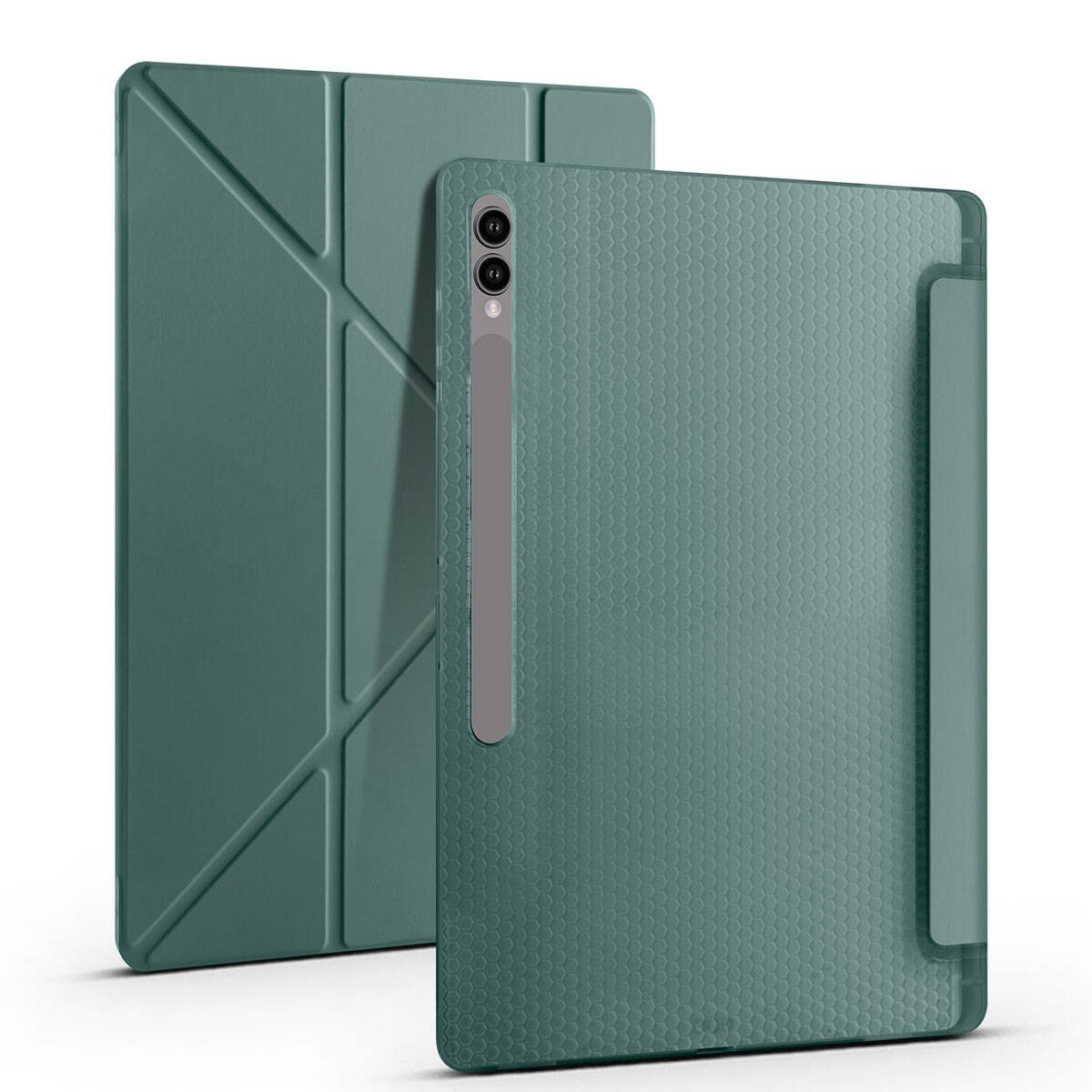 Galaxy Tab S9 Ultra Tri Folding Kalem Bölmeli Standlı Kılıf