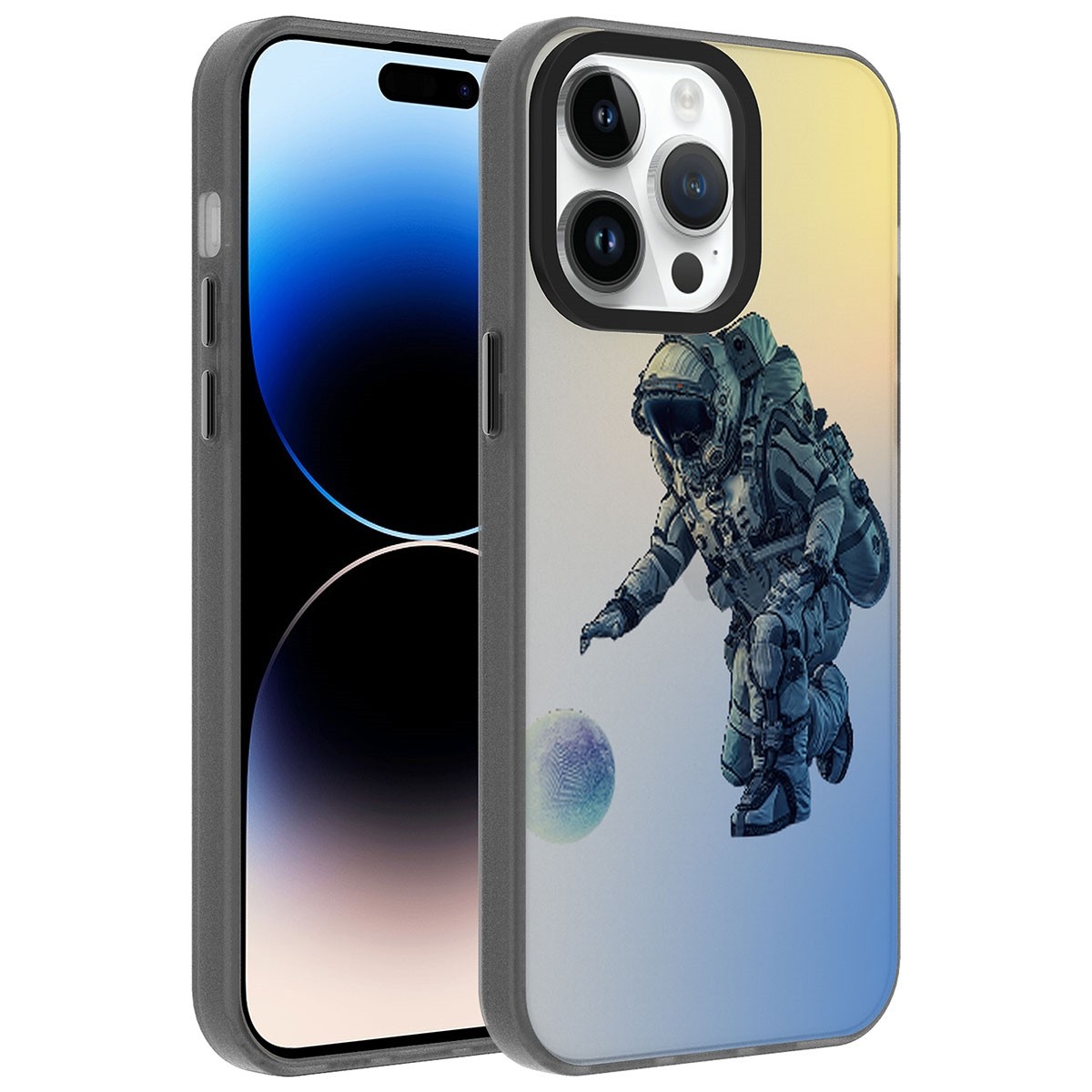 iPhone 14 Pro Max Desenli Dragon Sert Kapak