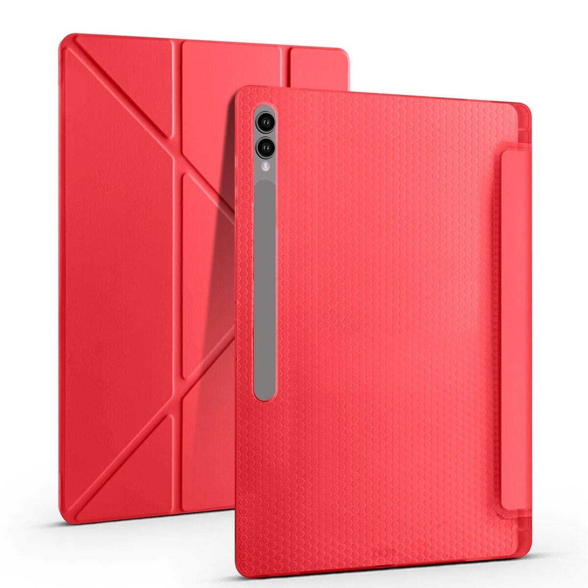 Galaxy Tab S9 Ultra Tri Folding Kalem Bölmeli Standlı Kılıf