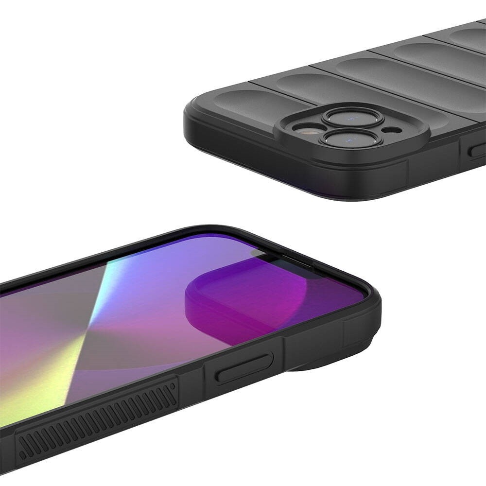 iPhone 14 Esnek TPU Oyuklu Arka Yüzey Tasarımlı Etnik Silikon Kapak