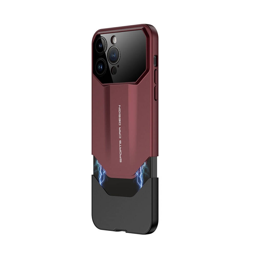 iPhone 14 Pro Max Çift Parçalı Mıknatıs Tasarımlı Ays Pro İkili Kapak