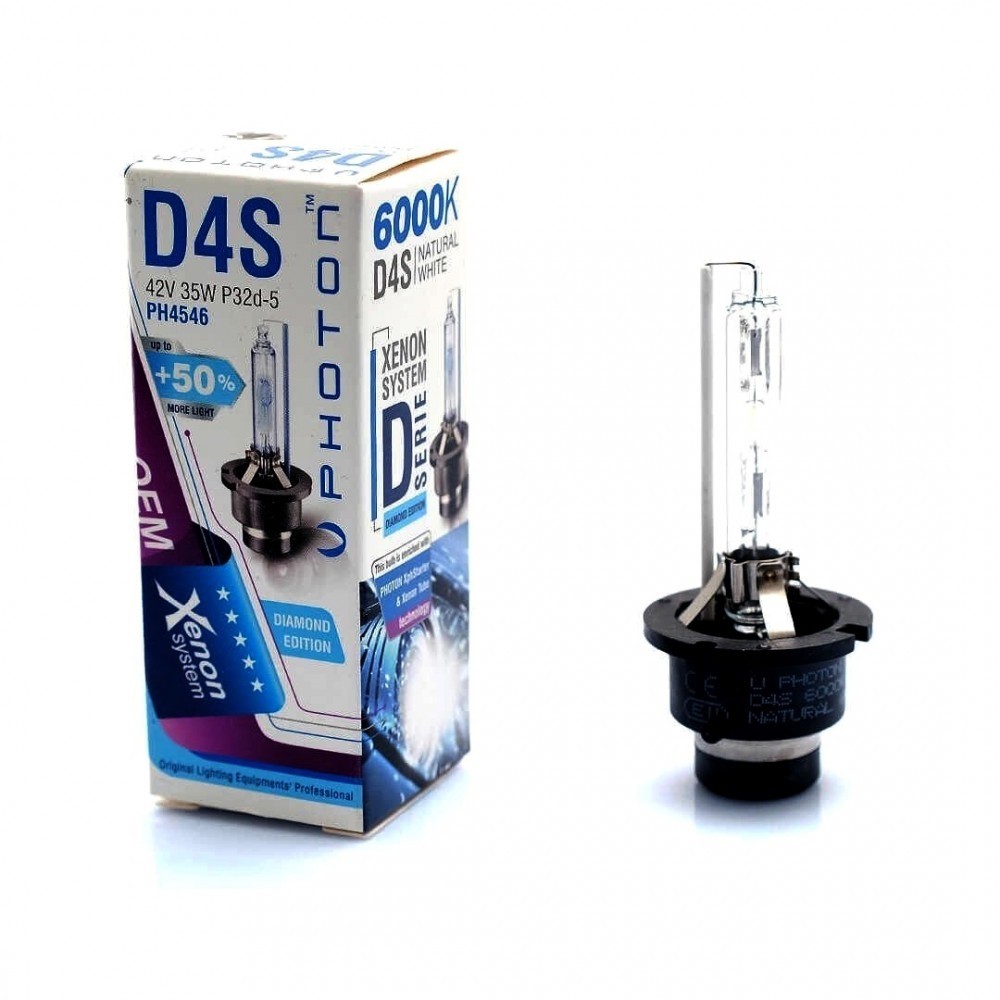 D4S Xenon Ampul Photon 6000K %50 Fazla Işık