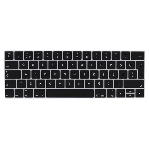 Apple Macbook 13' Pro Touch Bar A1706 Klavye Koruyucu Silikon Ped