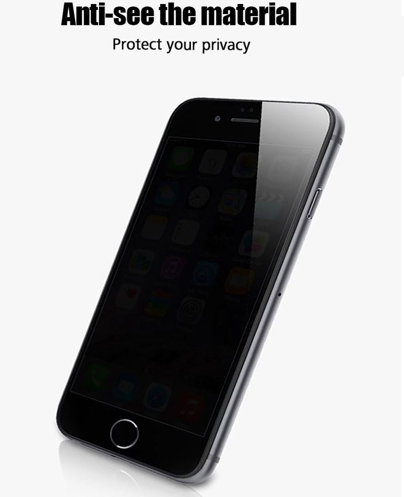 iPhone 8 Plus Kor Privacy Ekran Koruyucu ( Hayalet Cam )