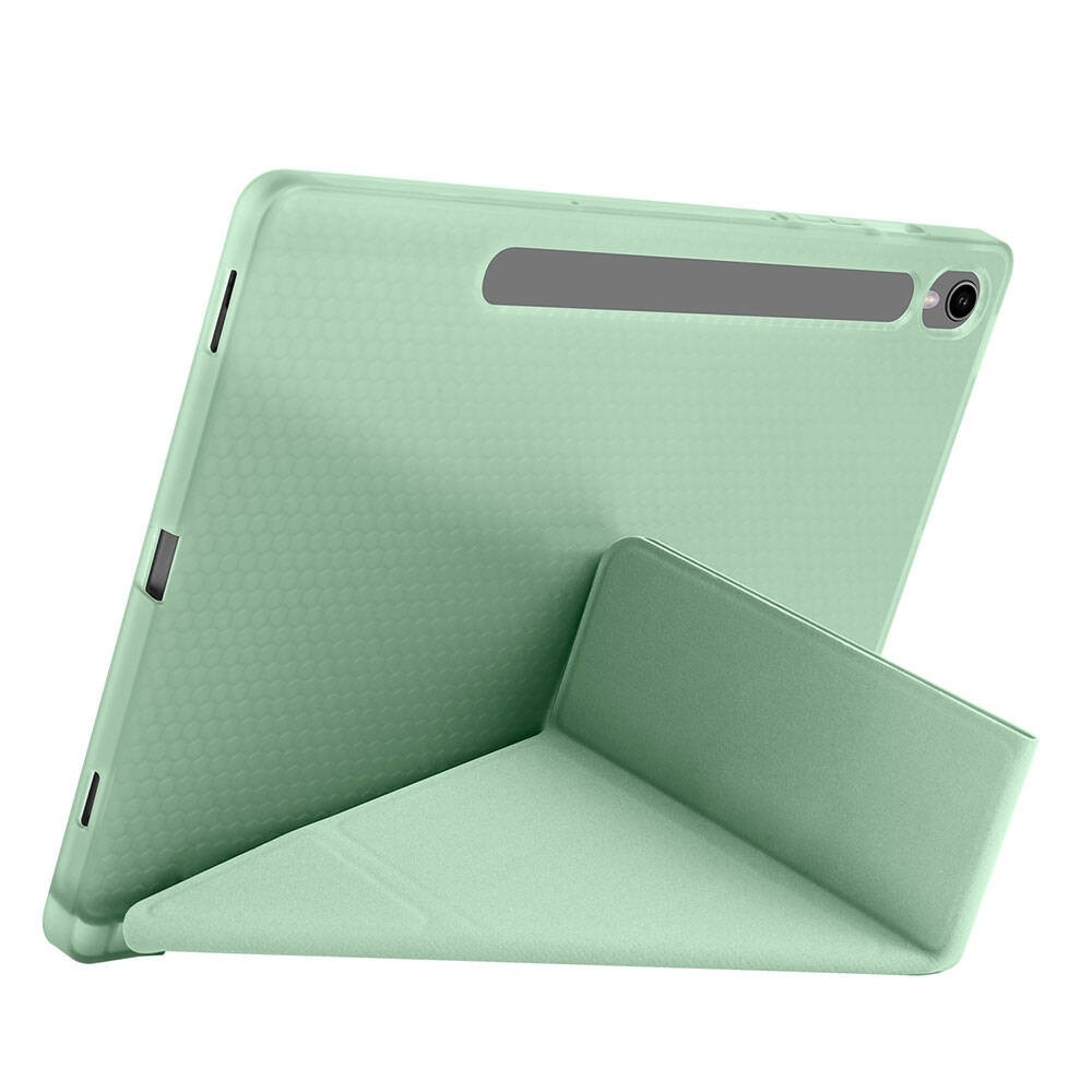Galaxy Tab S9 FE Tri Folding Kalem Bölmeli Standlı Kılıf