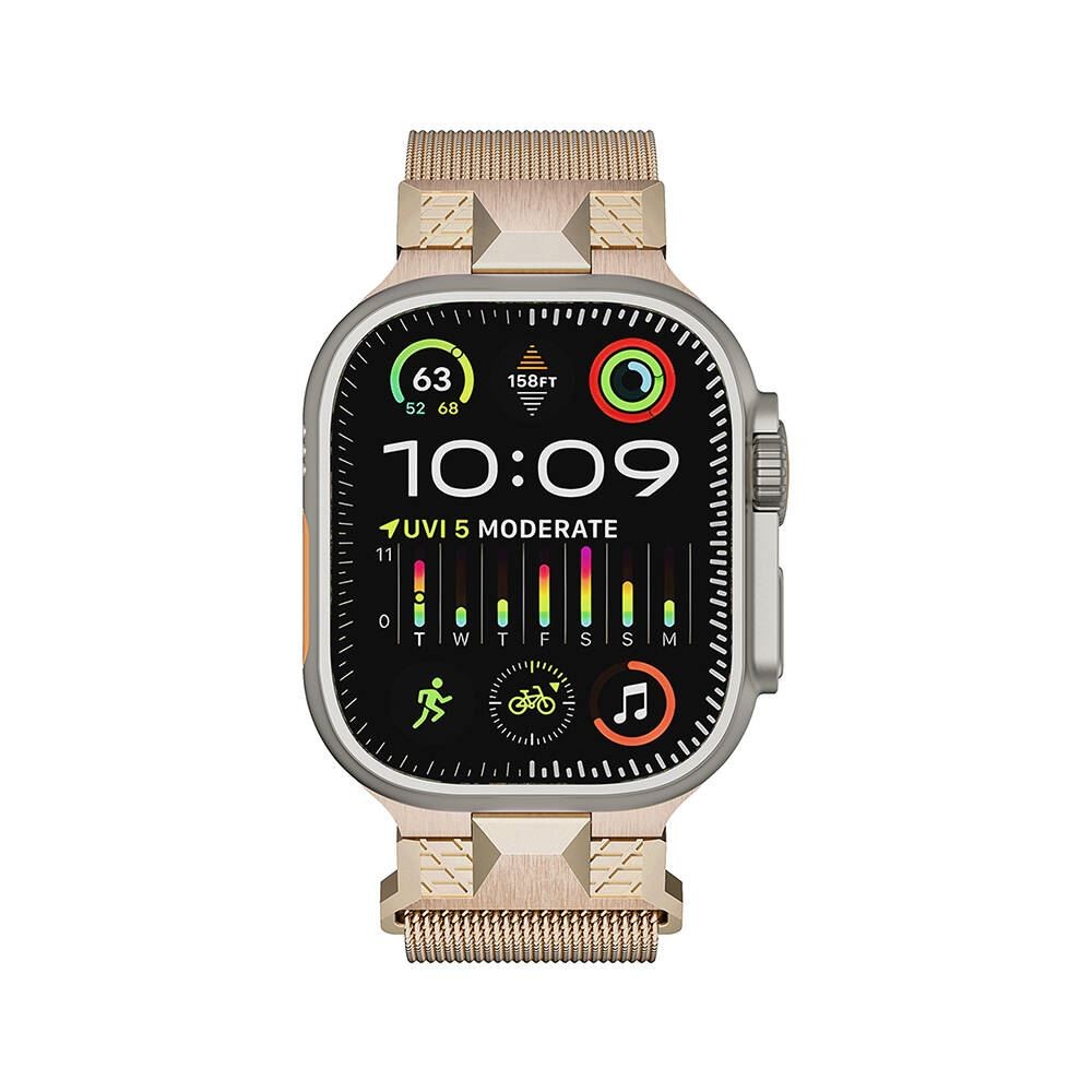 Apple Watch Ultra 49mm KRD-107 Metal Hasır Kordon